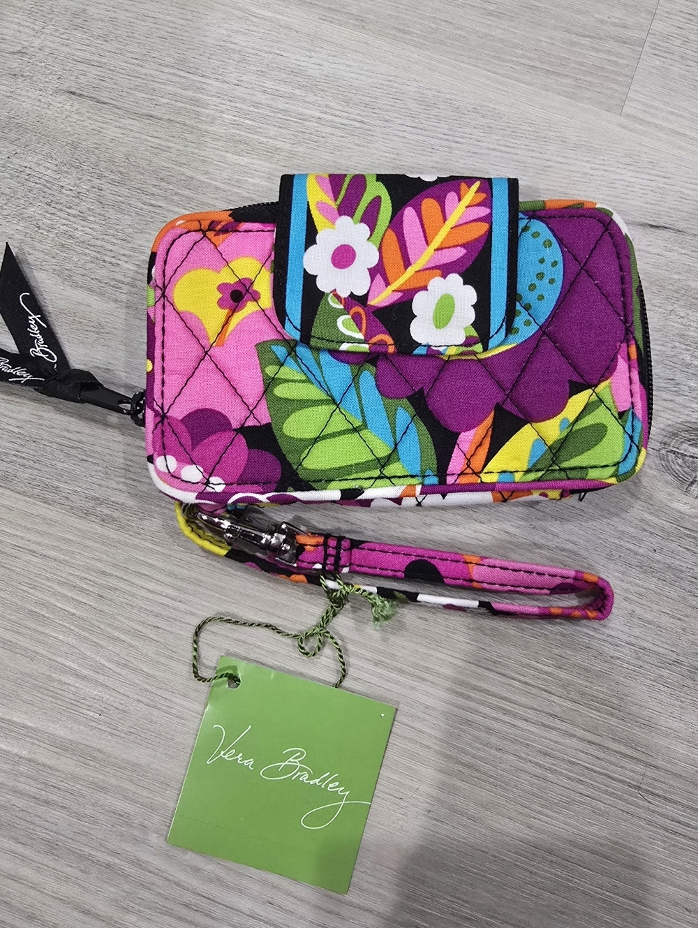 Vera Bradley Va Va Bloom Floral Smartphone Wristlet Wallet NWT